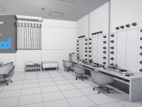 Dressing Room 3D Model