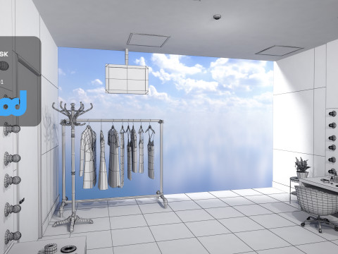 Dressing Room 3D Model