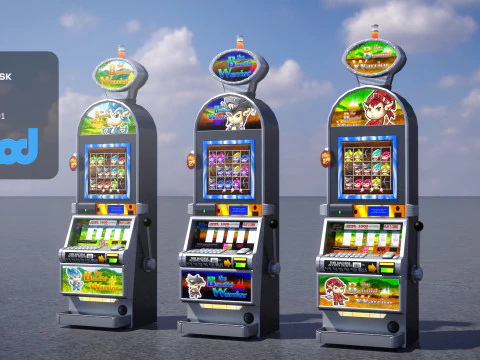 Slot Machine 0001 3D Model