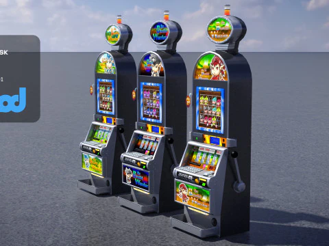 Spielautomat 0001 3D Modell