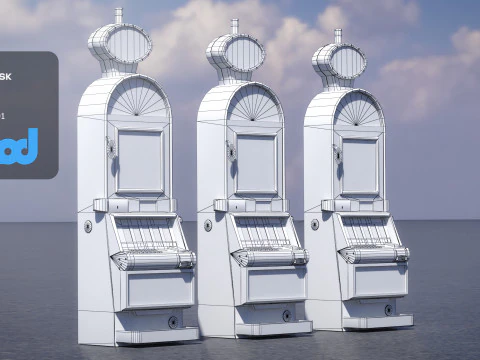 Spielautomat 0001 3D Modell