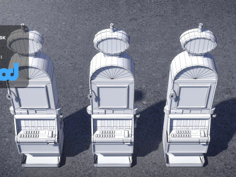 Spielautomat 0001 3D Modell