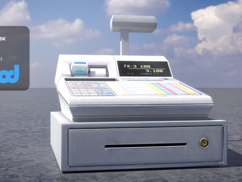 Cashier Machine 0001 3Dモデル