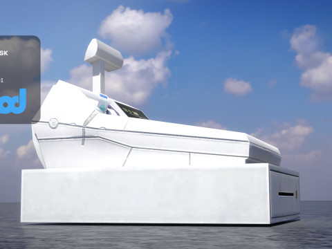 Cashier Machine 0001 3D Model
