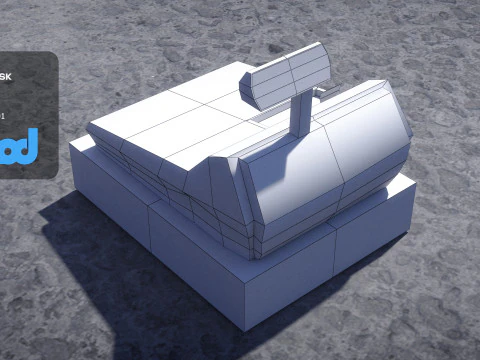 Cashier Machine 0001 3D Model