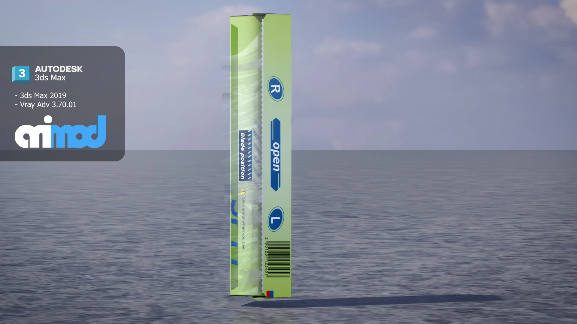 Plastic Wrap 3D Model .c4d .max .obj .3ds .fbx .stl .blend 