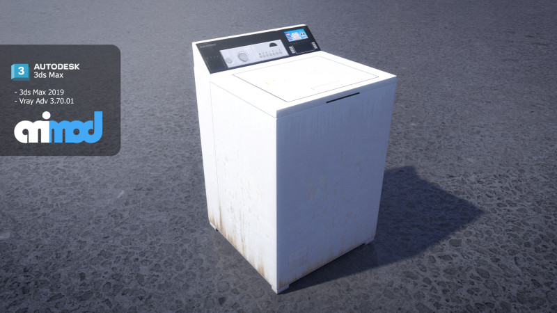 Washer Modelo 3D .c4d .max .obj .3ds .fbx .stl .blend