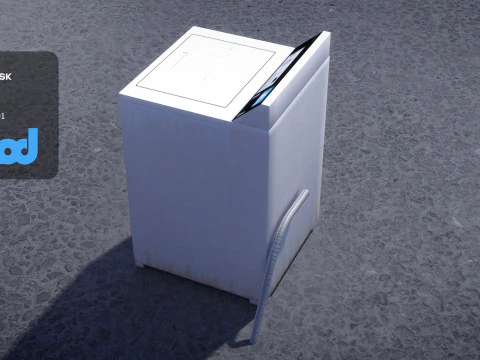 वॉशर 3D मॉडल