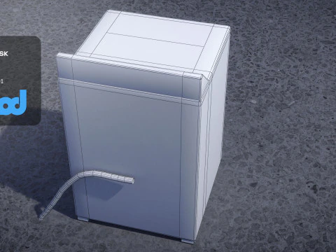 वॉशर 3D मॉडल