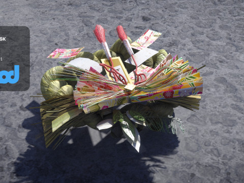 Japanese Decorate Shime Kazari 0004 3D मॉडल