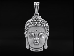 Pendant head of Buddha 3D Print Model