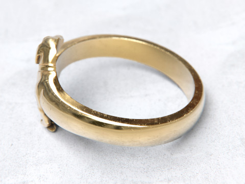 ダックスフント ドッグ リング 3Dプリントモデル