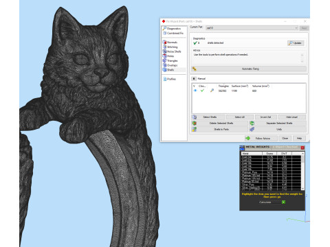 High Detailed Cat Ring 3D Print Model