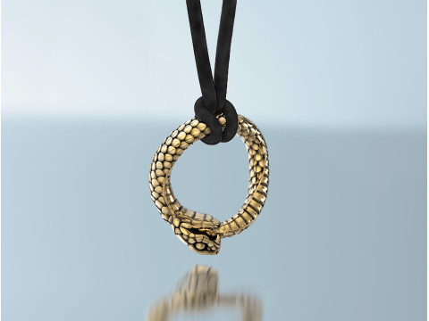 रिंग स्नेक ऑरोबोरोस 3D प्रिंट मॉडल
