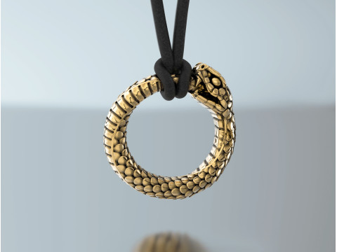 रिंग स्नेक ऑरोबोरोस 3D प्रिंट मॉडल