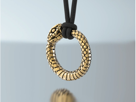 रिंग स्नेक ऑरोबोरोस 3D प्रिंट मॉडल