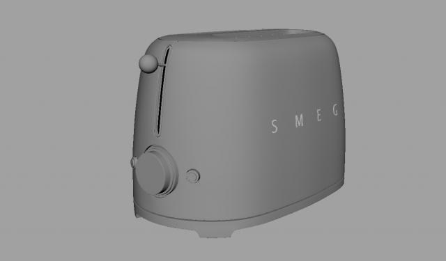 Toaster 3D Model .c4d .max .obj .3ds .fbx .stl .blend 