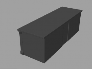 Wood Counter 3D Модель