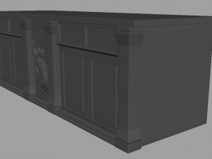Wood Counter 3D Модель