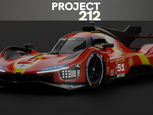 Ferrari 499P 3D 模型