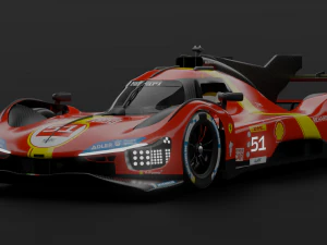 Ferrari 499P 3D Model
