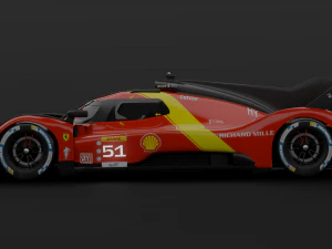 Ferrari 499P 3D Model