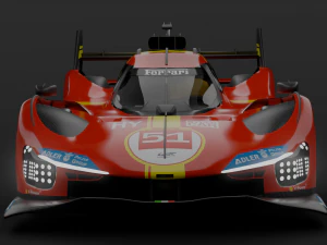 Ferrari 499P 3D Model