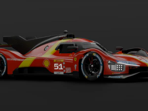 Ferrari 499P 3D Model