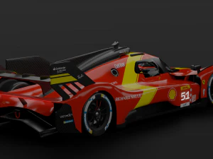 Ferrari 499P 3D Model