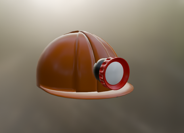 Minenhelm 3D Модель .c4d .max .obj .3ds .fbx .stl .blend