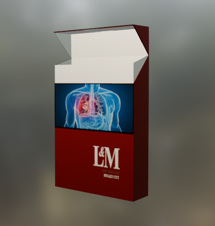 Cigarette box 3D 모델 .c4d .max .obj .3ds .fbx .stl .blend 