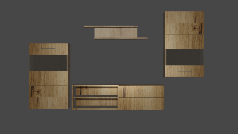 Living Wall 3D Model .c4d .max .obj .3ds .fbx .stl .blend 