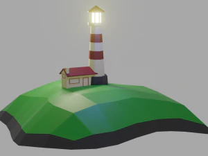 Klein eiland 3D Model