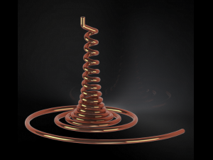 Hyperbolic con piping shape 3D-printmodel