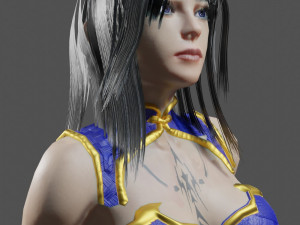 Female Character - Game Ready 3D Model
