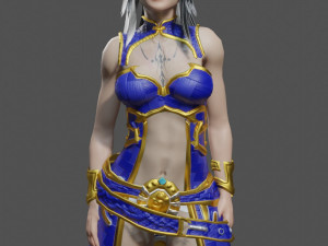 Female Character - Game Ready 3D Model