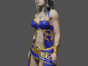 Female Character - Game Ready 3D Model