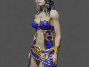 Female Character - Game Ready 3D Model