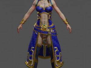 Female Character - Game Ready 3D Model