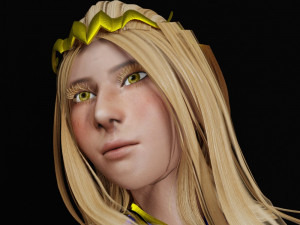 Fantasy Princess Game ready for you 3D 模型
