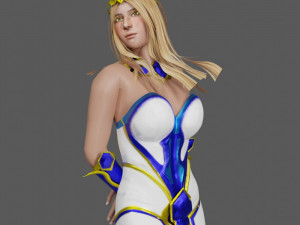 Fantasy Princess Game ready for you 3D 模型