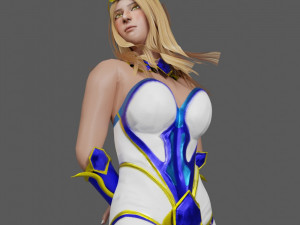 Fantasy Princess Game ready for you 3D 模型