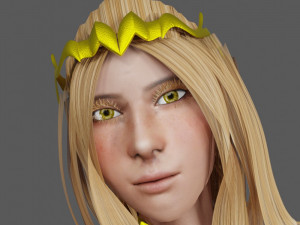 Fantasy Princess Game ready for you 3D 模型