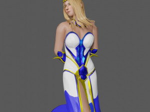 Fantasy Princess Game ready for you 3D 模型