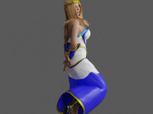 Fantasy Princess Game ready for you 3D 模型