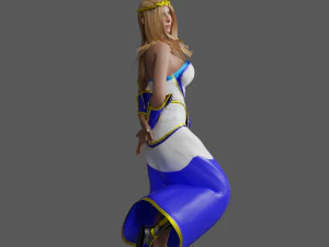 Fantasy Princess Game ready for you 3D Model