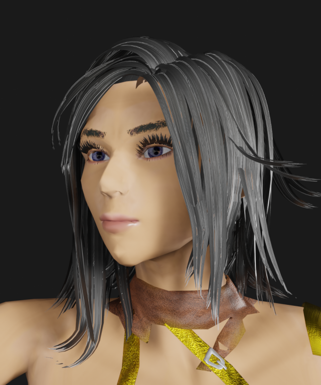 Female Fantasy NPC Warrior 3D Модель .c4d .max .obj .3ds .fbx .stl .blend 