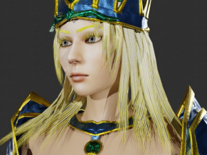 Fantasy Female Valkyrie 3D Character 3D 模型