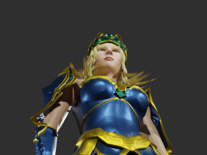 Fantasy Female Valkyrie 3D Character 3D Model