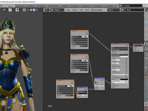 Fantasy Female Valkyrie 3D Character 3D Model